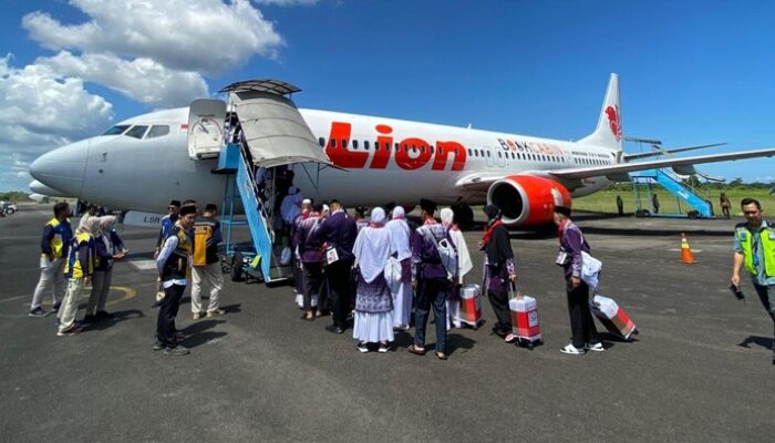 Lion Air Bawa 1.644 Calon Jemaah Haji dari Bengkulu ke Padang, Penerbangan Bersejarah untuk Ibadah