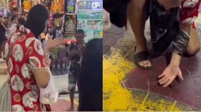 **Mau Tolong Turis yang Dihinggapi Kecoak, eh Ternyata Itu Peliharaan di Pantai Patong**