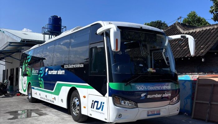 PO Sumber Alam Perkenalkan Inovasi Bus Listrik di Trayek Bekasi-Yogyakarta