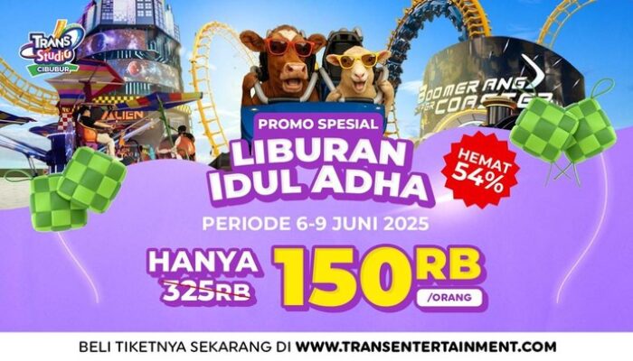 Liburan Idul Adha di Trans Studio Cibubur: Nikmati Diskon Wahana Hingga 54%!
