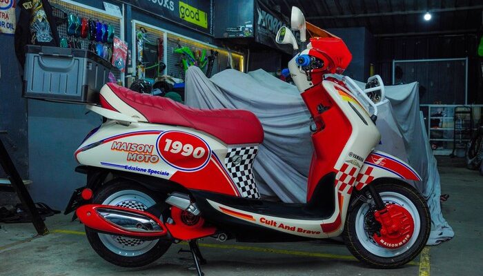 Yamaha Grand Filano, Eksperimen Modifikasi Vintage-Rally yang Mengejutkan!