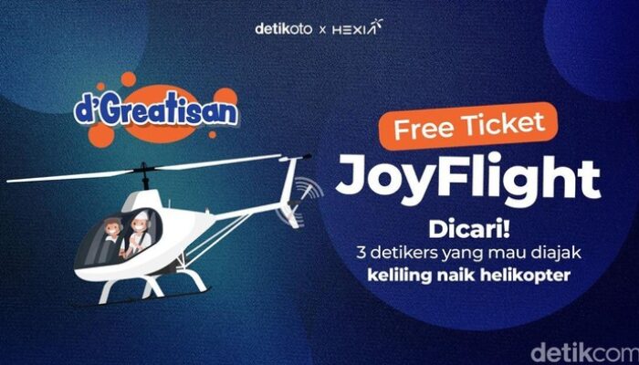 Dicari! 3 Detikers Beruntung untuk Helikopter JoyFlight dan HEXIA 2025