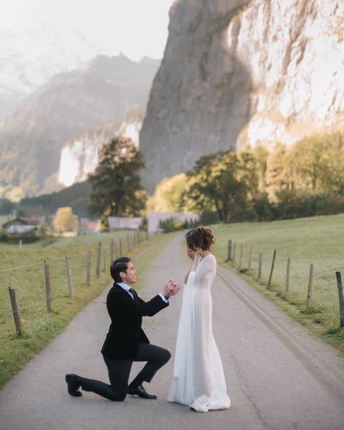 Tempat Romantis El Rumi Melamar Syifa Hadju di Swiss, Desa Indah yang Diapit Lembah