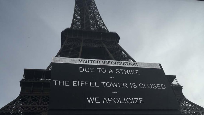 Menara Eiffel Tutup Sementara, Prancis Dalam Kebingungan Demo