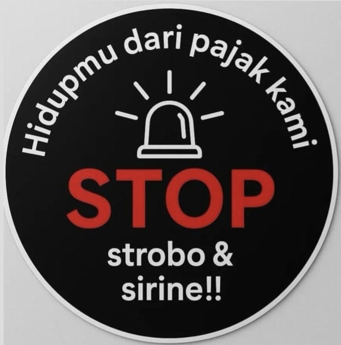 Strobo-Sirene Dicuekin! Penggunaan Teknik Pengamanan di Jalan Raya dan Implikasinya pada Sosial