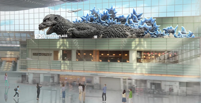 **Sambutan Eksotis: Disambut oleh Raksasa Godzilla di Bandara Haneda Tokyo!**