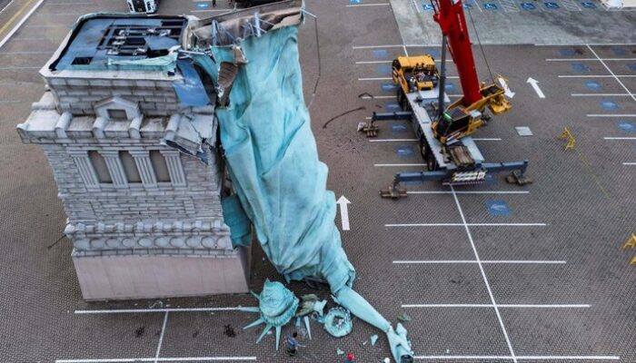 Patung Liberty Guaiba, Pemandangan Menakjubkan yang Hancur dalam Badai