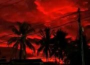 Langit Merah Darah di Pandeglang, BMKG Klaim Bukan Tanda Bencana.