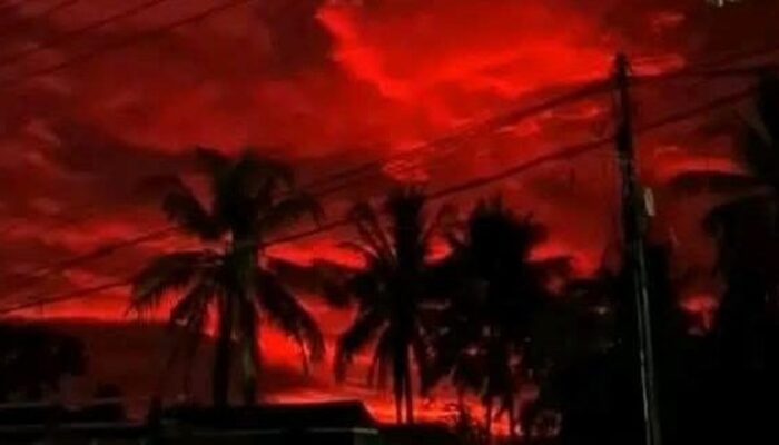 Langit Merah Darah di Pandeglang, BMKG Klaim Bukan Tanda Bencana.