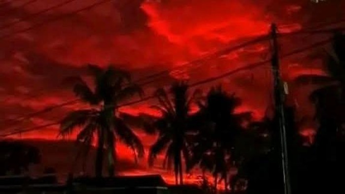 Langit Merah Darah di Pandeglang, BMKG Klaim Bukan Tanda Bencana.