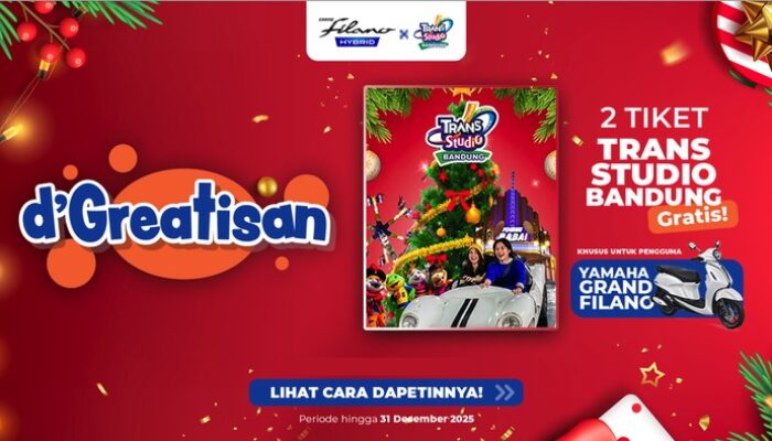 Punya Yamaha Grand Filano? Dapatkan Tiket Trans Studio Bandung Gratis dan Nikmati Perjalanan Eksklusif!