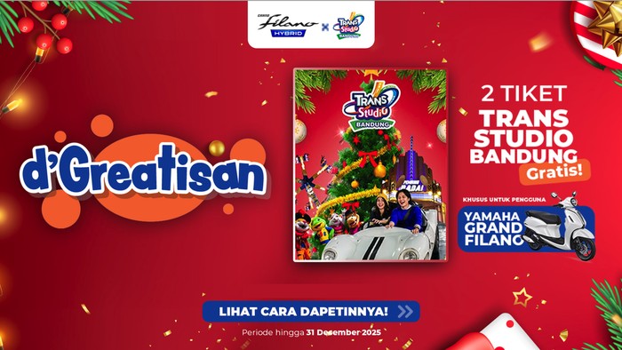 Punya Yamaha Grand Filano? Dapatkan Tiket Trans Studio Bandung Gratis dan Nikmati Perjalanan Eksklusif!