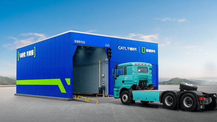 CATL Rilis Sistem Baterai Swap untuk Truk Listrik dengan Kapasitas 171 kWh